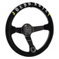 Deadboyz Universal 350mm 3"Deep Dish 6-Bolt Steering Wheel Black Suede
