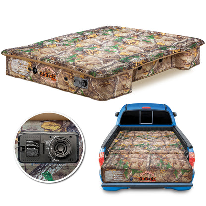 AirBedz CAMO By Pittman Outdoors - PPI 405 Mid Size 5.0'-5.5' Short Bed With Built-in Rechargeable Battery Air Pump - The Original Truck Bed Air Mattress INCLUDES TAILGATE EXTENSION AIR MATTRESS