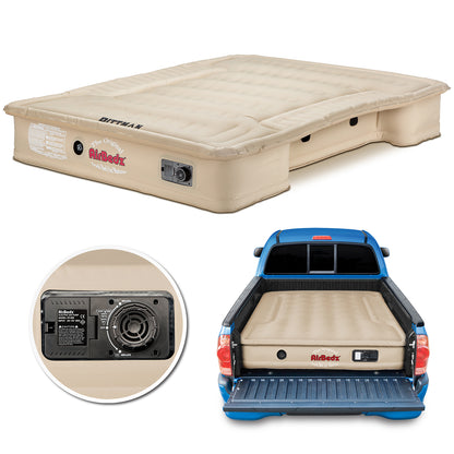 AirBedz Tan By Pittman Outdoors - PPI 502 Full Size 6'-6.5' Standard Bed With Built-in Rechargeable Battery Air Pump - The Original Truck Bed Air Mattress