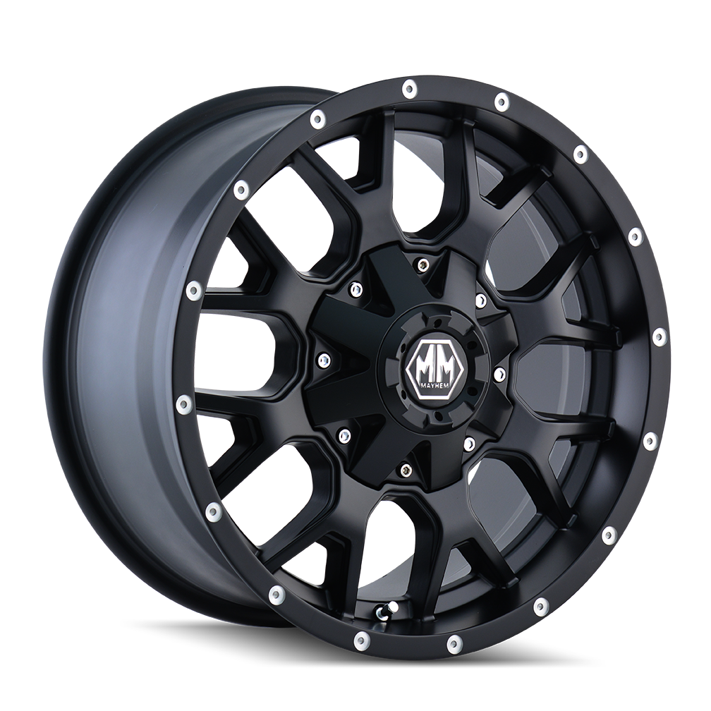 MAYHEM WARRIOR 8015 MATTE BLACK 17X9 5-127/5-139.7 -12MM 87MM
