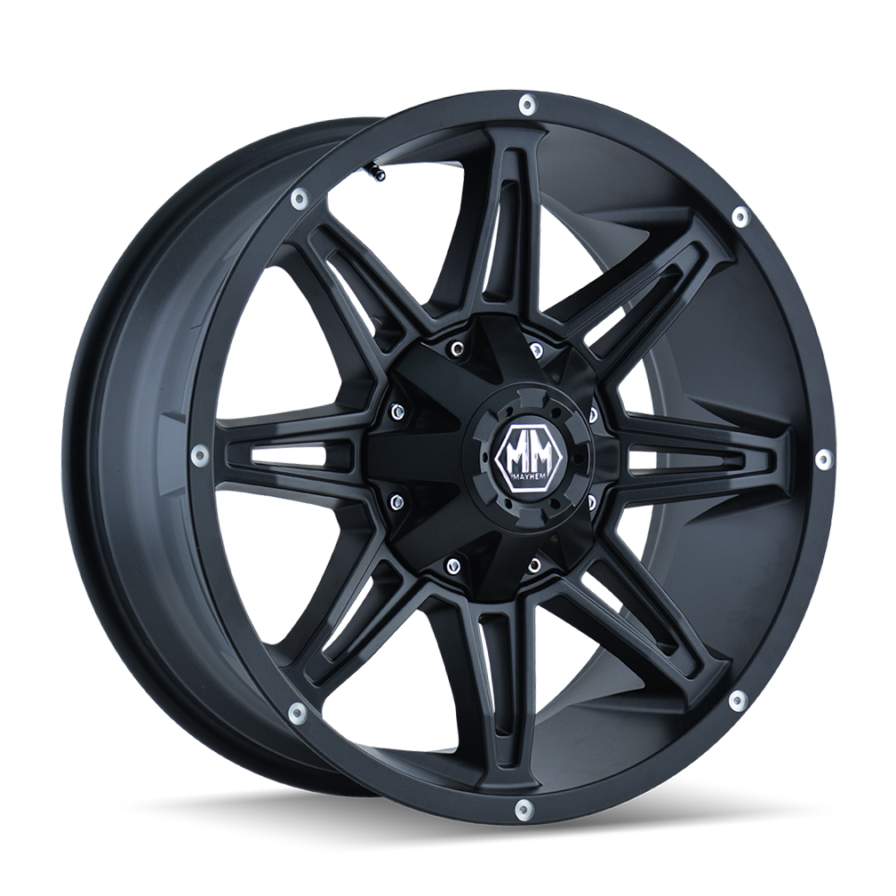 MAYHEM RAMPAGE 8090 MATTE BLACK 20X10 8-170 -25MM 125.2MM