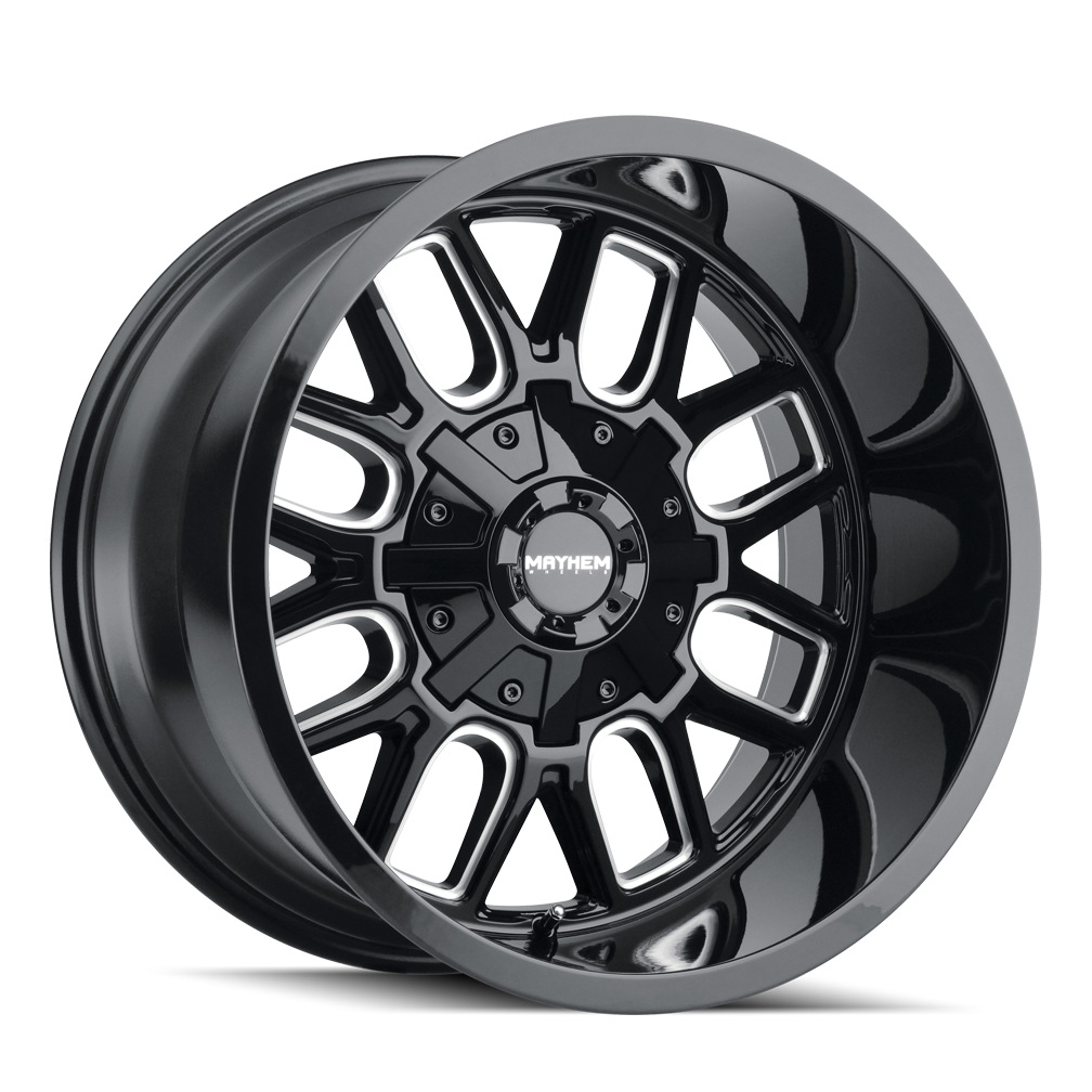 MAYHEM COGENT 8107 GLOSS BLACK MILLED 20X9 6-135/6-139.7 13MM 106MM