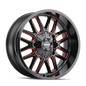MAYHEM COGENT 8107 GLOSS BLACK MILLED PRISM RED 18X9 5-127/5-139.7 0MM 87.1MM