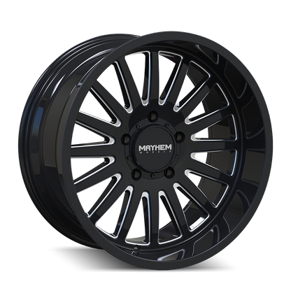 MAYHEM UTOPIA 8114 GLOSS BLACK MILLED 20X10 6-139.7 -19MM 106MM