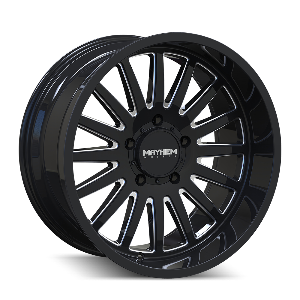 MAYHEM UTOPIA 8114 GLOSS BLACK MILLED 20X9 6-139.7 18MM 106MM