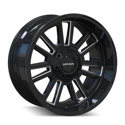 MAYHEM APOLLO 8115 GLOSS BLACK MILLED 20X9 6-135/6-139.7 0MM 106MM