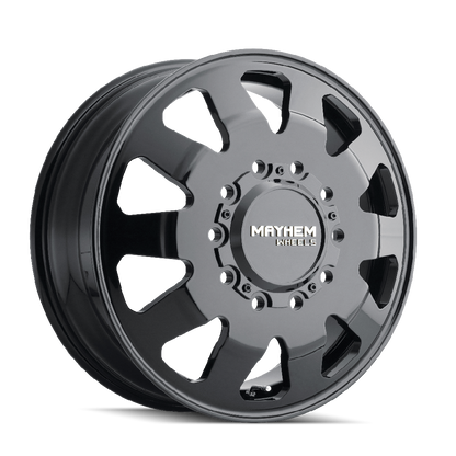 MAYHEM CHALLENGER 8181 FORGED GLOSS BLACK 22X8.25 10-225 169MM 170.1MM