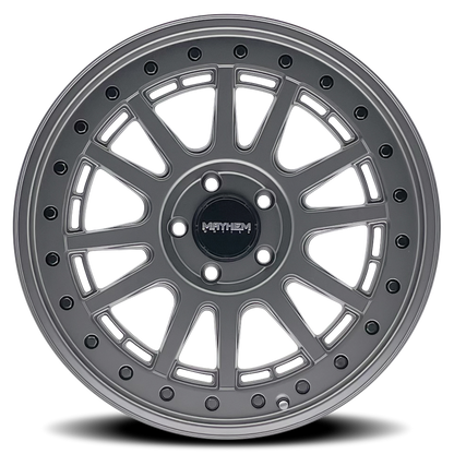 MAYHEM COMPASS 8305 MATTE GUNMETAL W/ BLK BOLT 17X9 5-127 -6MM 78.1MM