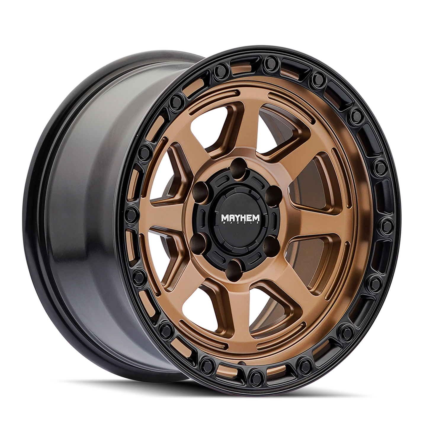 MAYHEM RIDGELINE 8306 SATIN BRONZE/BLACK LIP 18X9 6-139.7 20MM 106MM 8306-8983BZ20