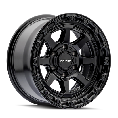 MAYHEM  RIDGELINE (8306) SATIN BLACK 18X9 6X139.7 20MM 106MM 8306-8983MB20