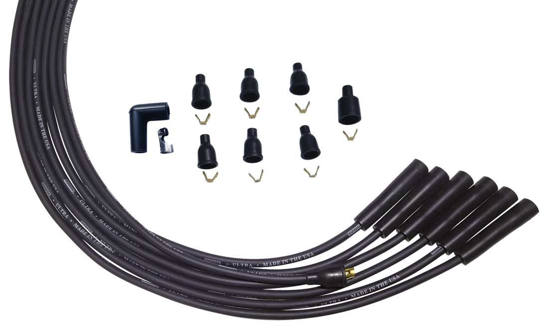 Ultra Plug Wire Set Universal 6-Cyl Black - 51003
