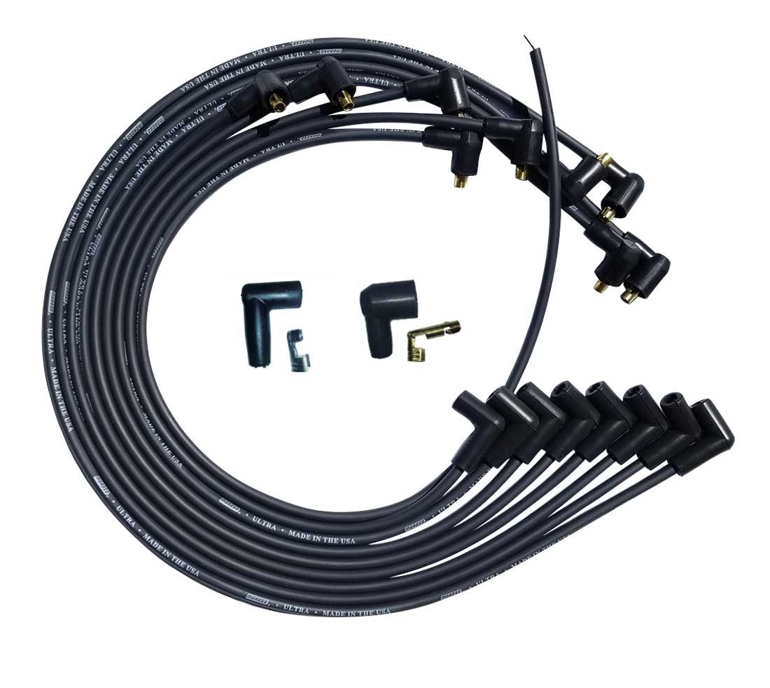 Ultra Plug Wire Set SBC Under V/C Black - 51029