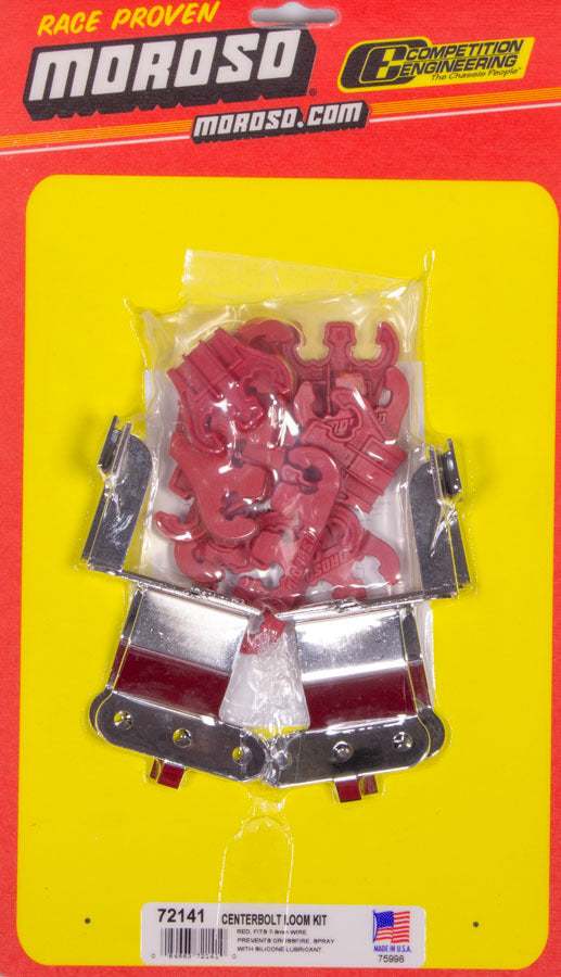 Red Wire Loom Kit For SBC Center Bolt V/C - 72141