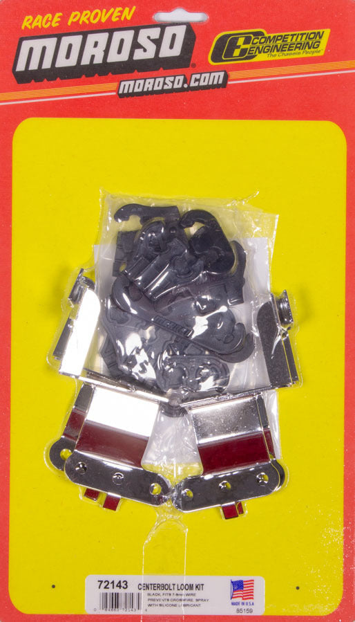 Black Wire Loom Kit For SBC Center Bolt V/C - 72143