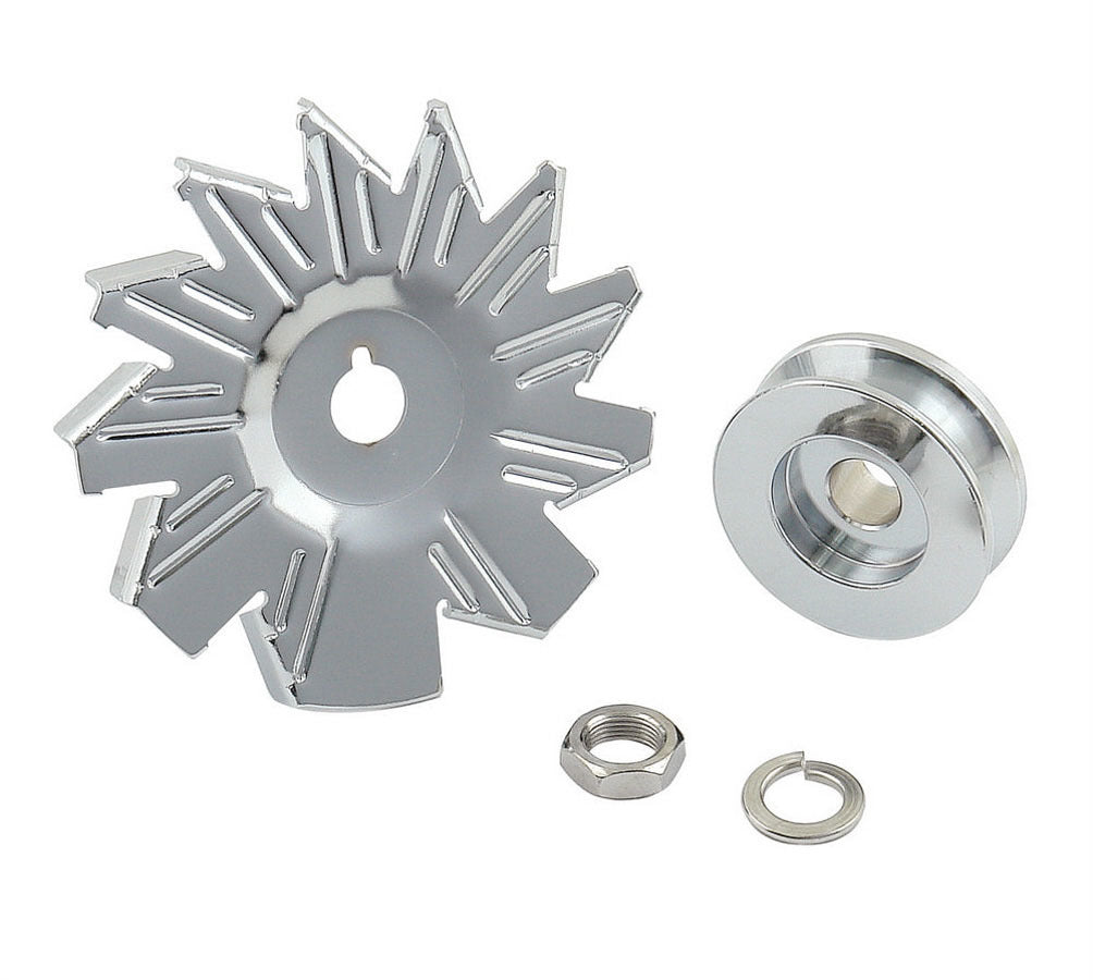 Chrome Alt Fan & Pulley - 6808