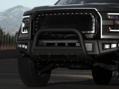 Armordillo 1999-2006 Gmc Sierra 2500/3500 MS Series Matte Black Bull Guard - W/Skid Plate