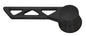 Universal Door Handle For Pre-1948 GM; Black; Triangular