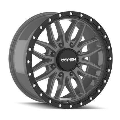 MAYHEM VECTOR 8310 MATTE GUNMETAL BLACK LIP 20X9 8-165.1 18MM 125.2MM 8310-2981MGT