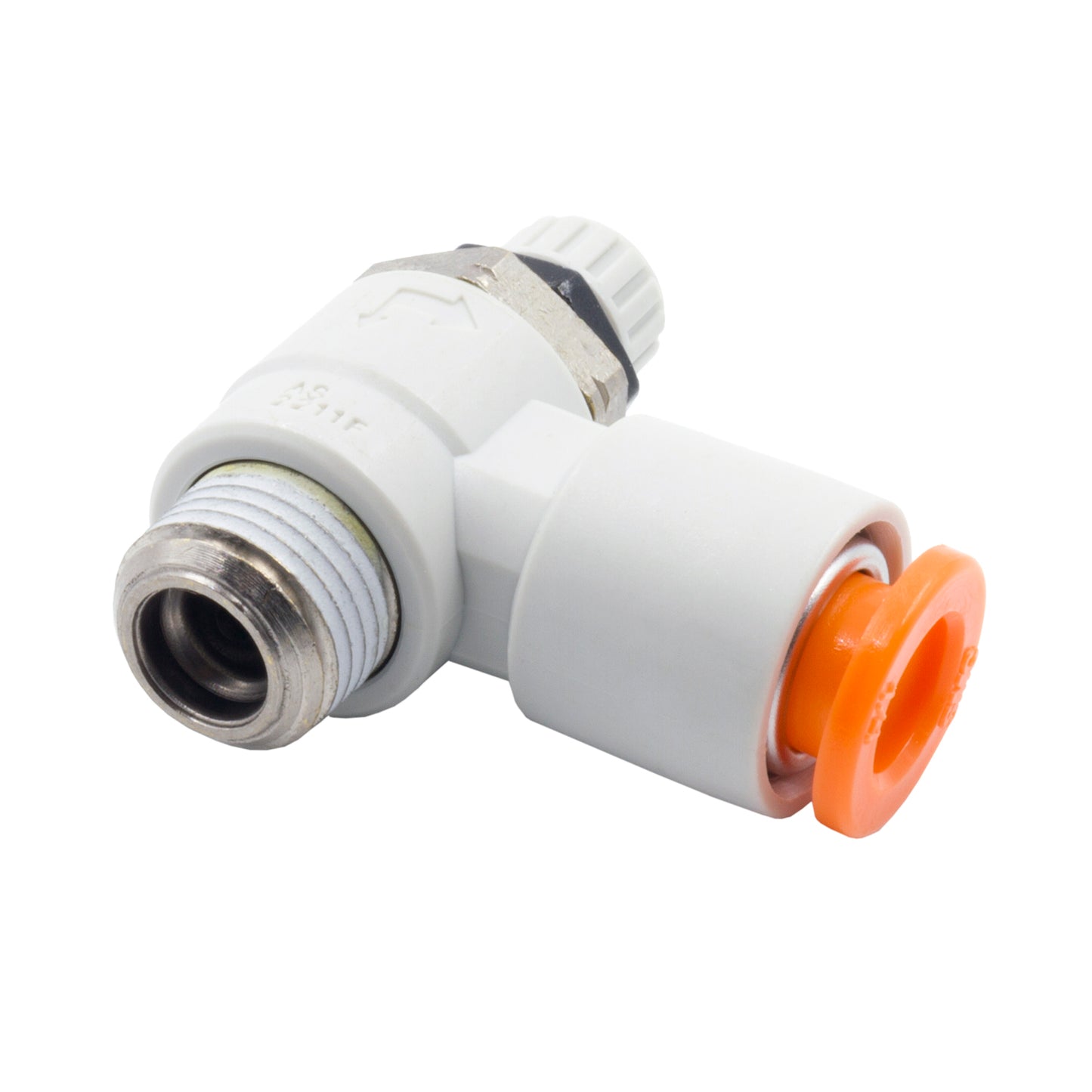 NEEDLE VALVE RIGHT ANGLE 1/4in OD QUICK DISCONNECT TO 1/8inNPT THREAD (METER IN)