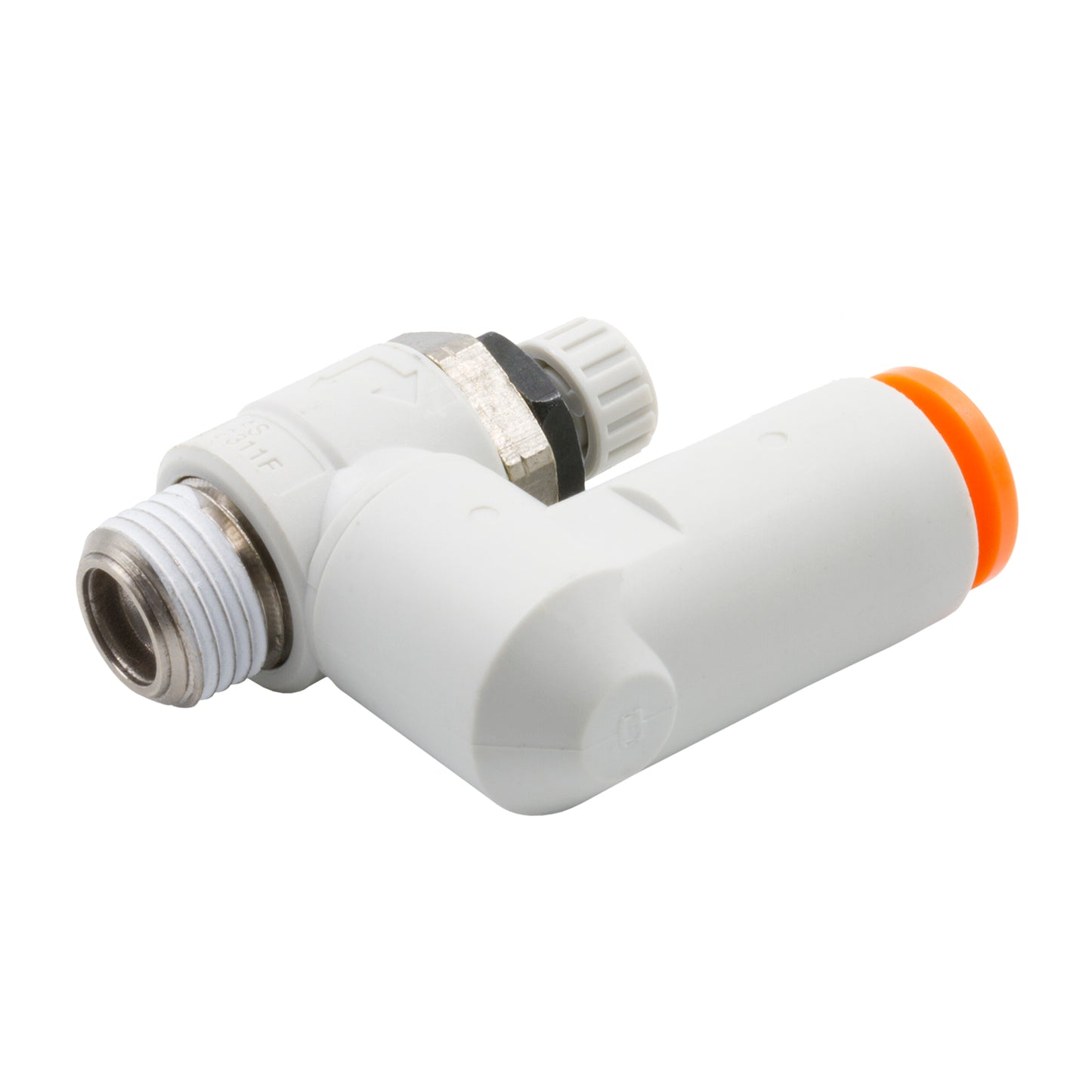NEEDLE VALVE STRAIGHT (SWIVEL) 1/4in OD QUICK DISCONNECT TO 1/8in NPT (METER IN)