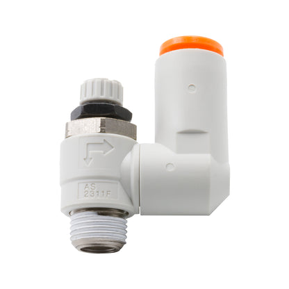 NEEDLE VALVE STRAIGHT (SWIVEL) 1/4in OD QUICK DISCONNECT TO 1/8in NPT (METER IN)
