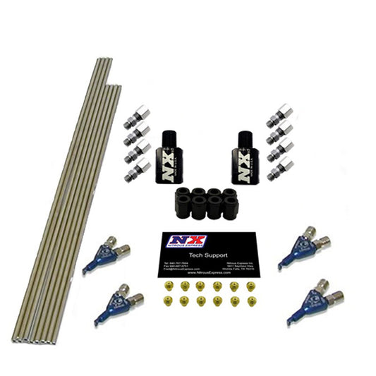Nitrous Express - 4 CYL PIRANHA CONVERSION FOR CONVERTING SINGLE NOZZLE EFI SYS TO DIRECT PORT.  - NX400