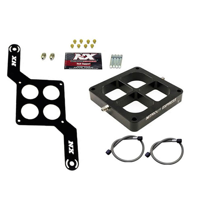 Nitrous Express - 4500 FLANGE SINGLE ENTRY CROSSBAR PLATE CONVERSION - NX613