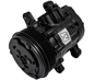 March Ultra Series Sanden 7176 AC Compressor  Black  6 Rib Serpentine Clutch