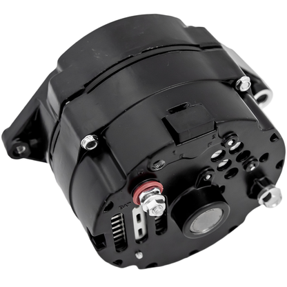 March Ultra Series 10SI Alternator  100 Amp  12V  1 Wire Install  Black Finish