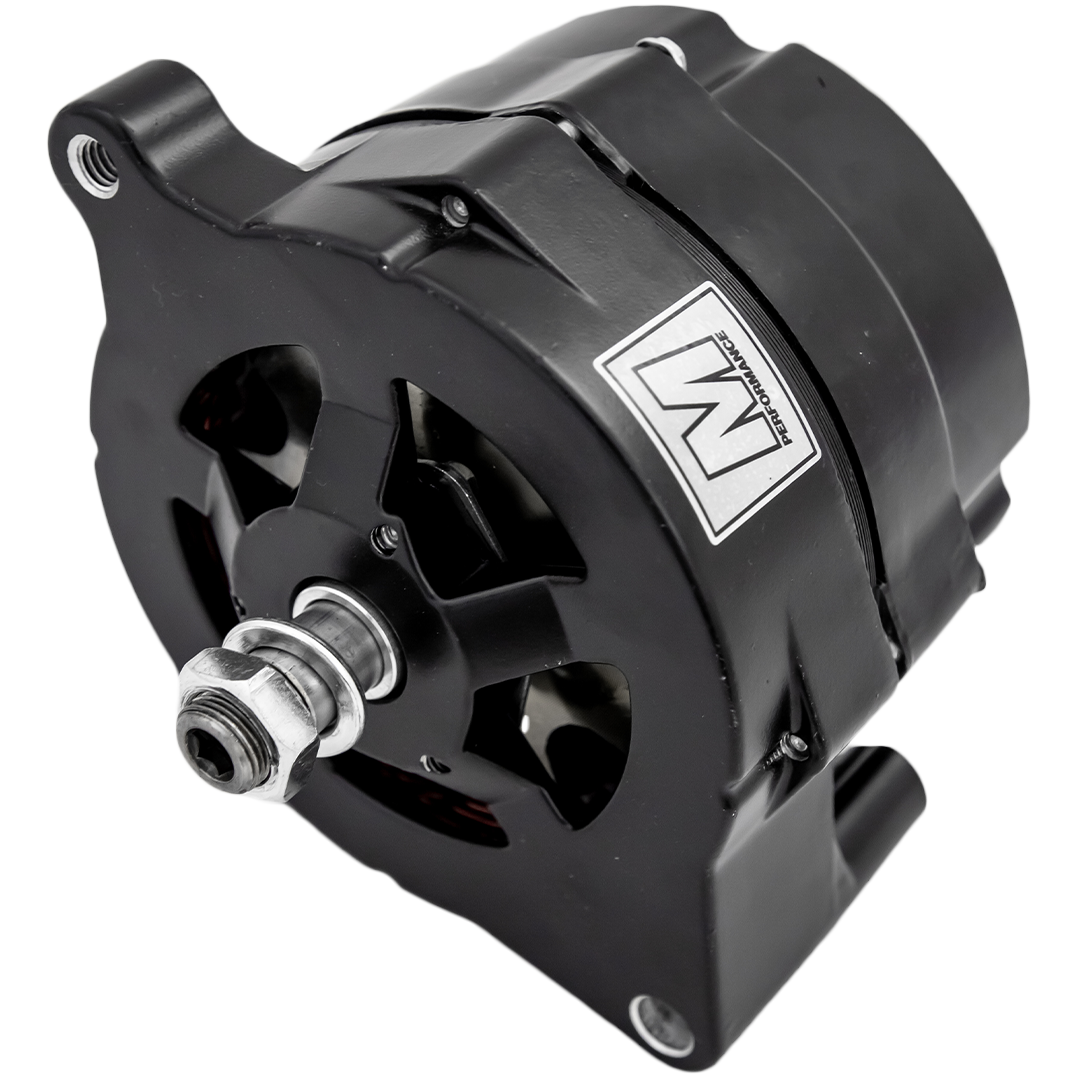 March Ultra Series Ford 1G Alternator  100 Amp  12V  1 Wire  Black Finish