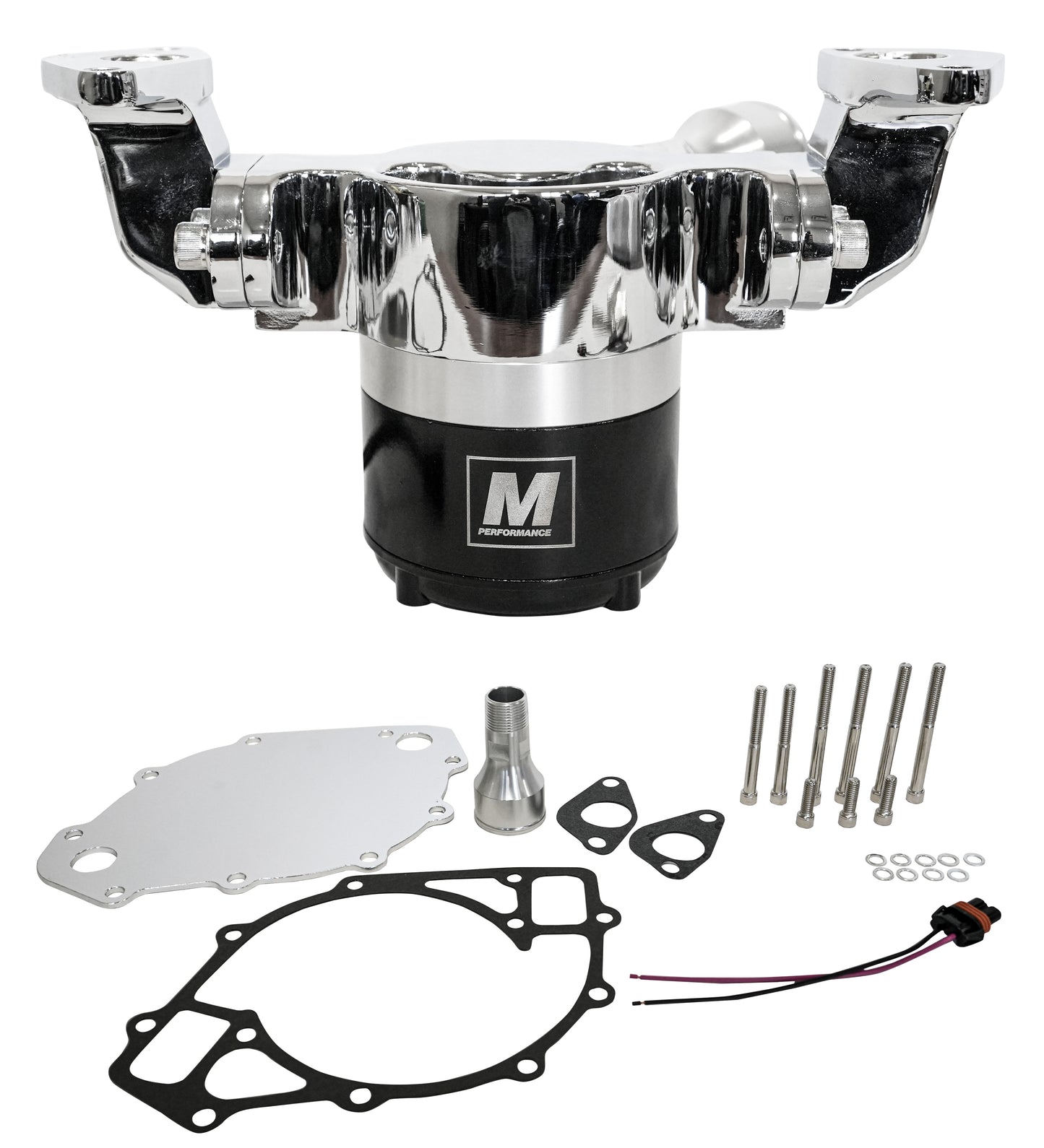 Big Block Ford Electric Water Pump  Chrome
