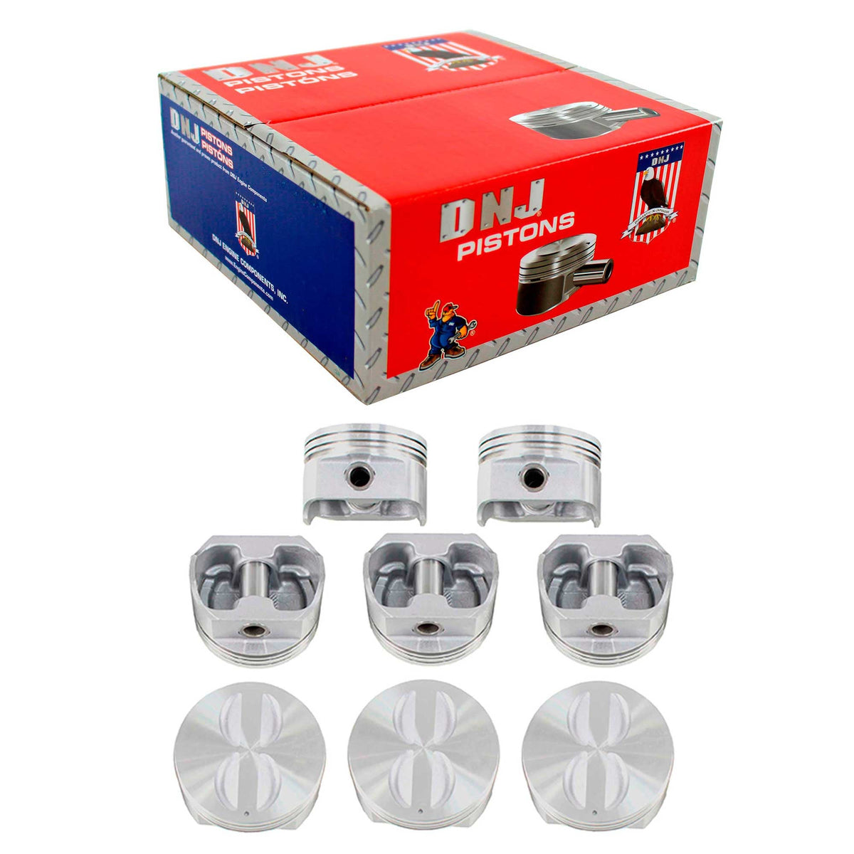 Piston Set 1967-1995 AM General,Buick,Cadillac,Chevrolet,GMC,Oldsmobile,Pontiac 5.7L (Oversizes Available)