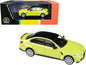 BMW M3 (G80) Sao Paulo Yellow with Black Top 1/64 Diecast Model Car by Paragon  free shipping USA
