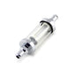 Speedmaster PCE132.1002 Fuel Filter 5/16" Inlet & Outlet Chrome & Clear