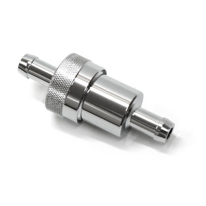 Speedmaster PCE132.1003 Fuel Filter 3/8" Inlet & Outlet Chrome W/ Bronze Element