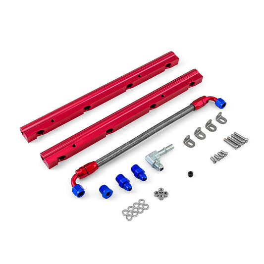 Speedmaster PCE137.1011 Fits Chevy LS2 LS7 2005-2006 Stock Replacement Billet Aluminum Fuel Injector Rail Kit