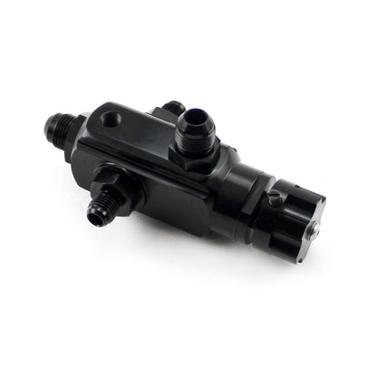 Speedmaster PCE139.1007 2 Port Universal Billet Return Style Adjustable Fuel Pressure Regulator Black