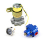 Speedmaster PCE145.1026 110 Gph Universal Electric Fuel Pump Blue Regulator & Gauge Combo Kit