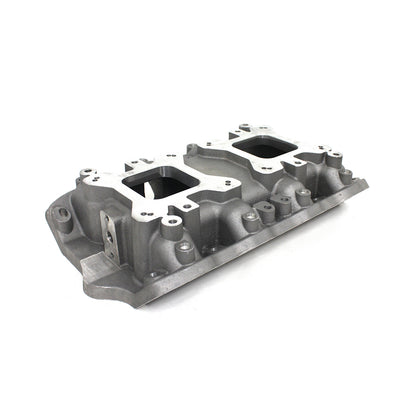 Speedmaster PCE147.1105 Fits Ford 460 CJ Twin Carb Intake Manifold Satin (Optional Blower Mount)