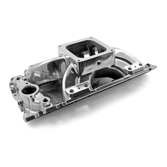 Speedmaster PCE148.1012 Fits Chevy BBC 454 Rect Port Dominator W/Inj Ports High Rise Intake Manifold Polished