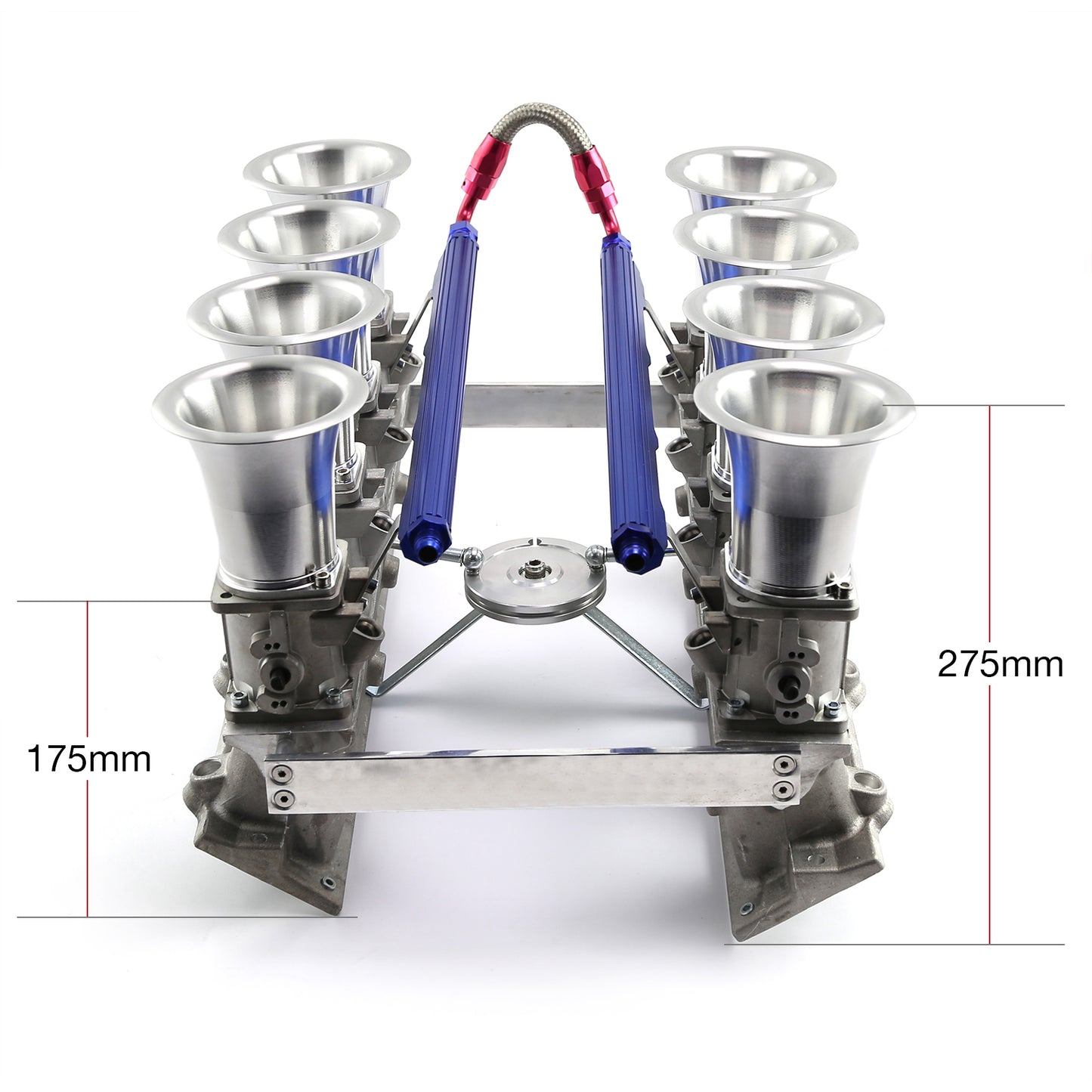 Speedmaster PCE148.1049 Fits Chevy GM LS3 Downdraft EFI Stack Intake Manifold System Complete Satin