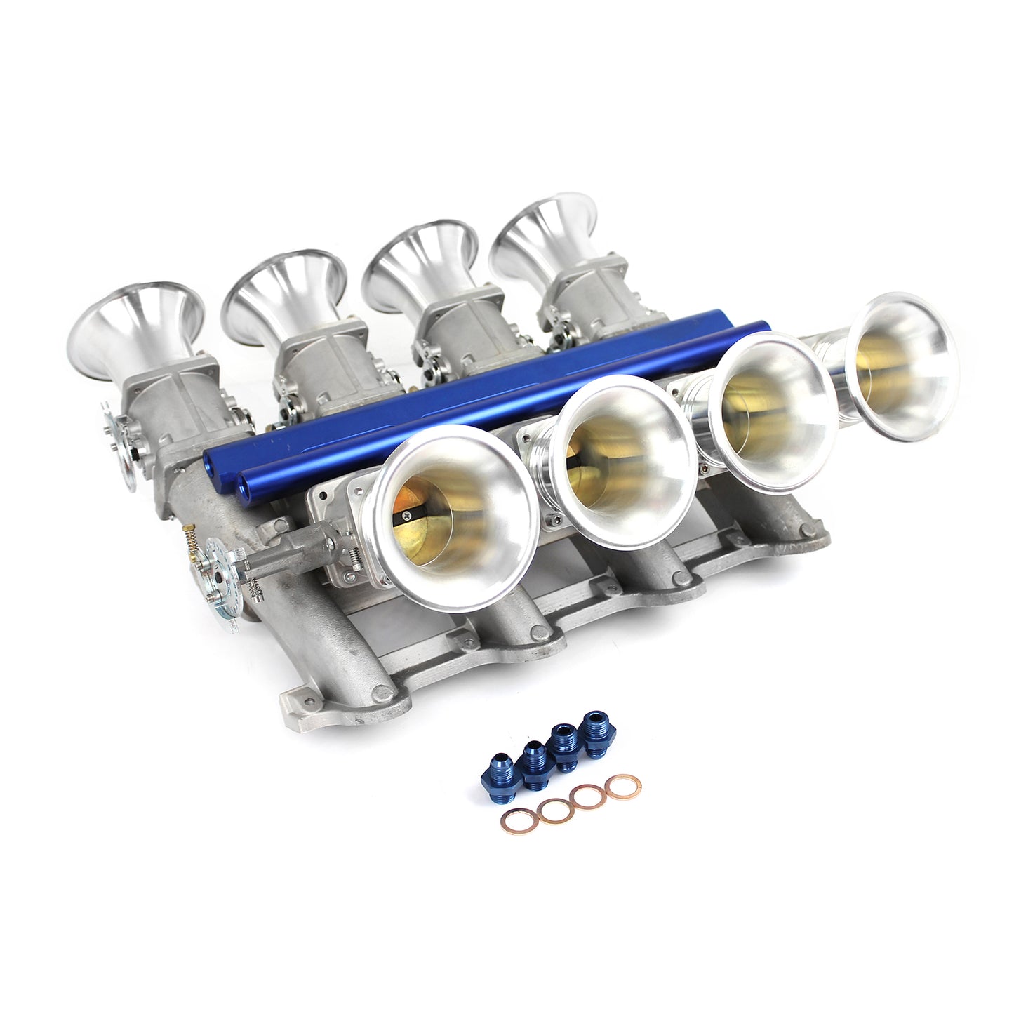 Speedmaster PCE148.1055 Fits Chevy GM LS7 Sidedraft EFI Stack Intake Manifold System Complete Satin Downdraft