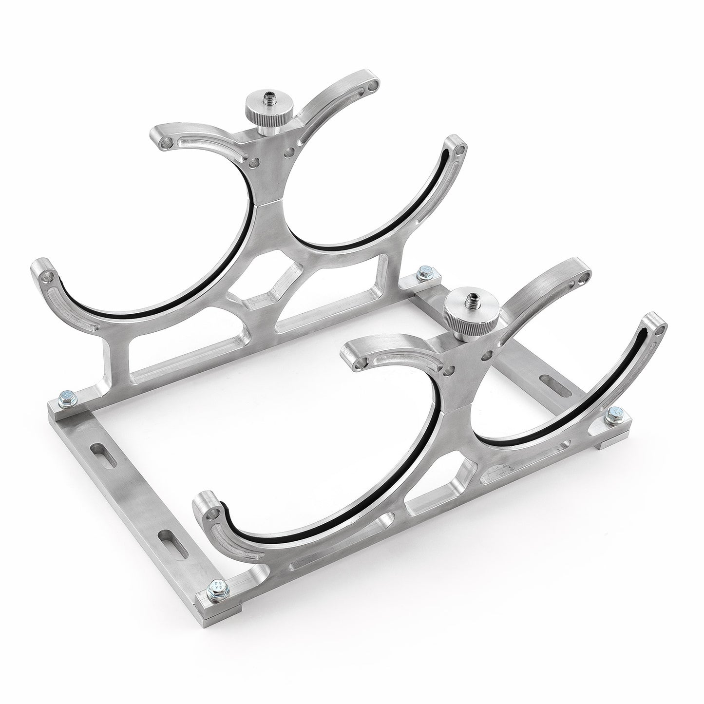 Speedmaster PCE150.1002 Nitrous Oxide Nos Billet Aluminum Dual Bottle Holder Bracket [Polished]
