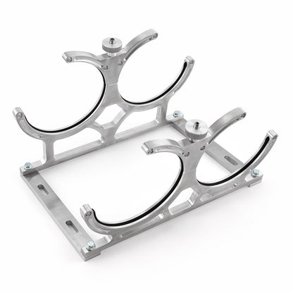 Speedmaster PCE150.1002 Nitrous Oxide Nos Billet Aluminum Dual Bottle Holder Bracket [Polished]