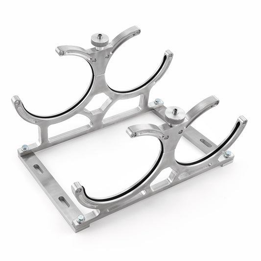 Speedmaster PCE150.1002 Nitrous Oxide Nos Billet Aluminum Dual Bottle Holder Bracket [Polished]