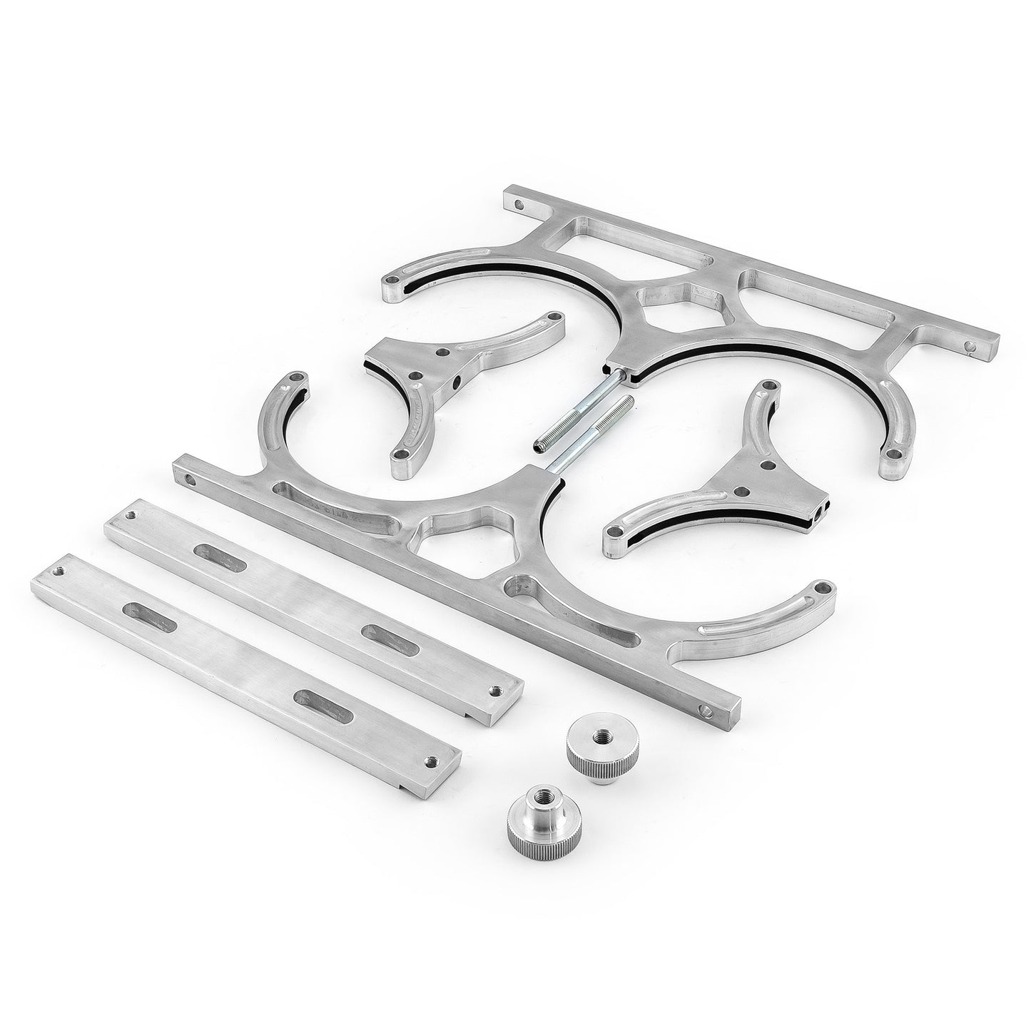 Speedmaster PCE150.1002 Nitrous Oxide Nos Billet Aluminum Dual Bottle Holder Bracket [Polished]