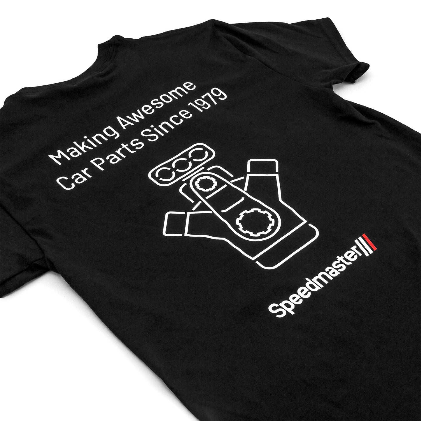 Speedmaster PCE160.1039.03 Speedmaster Engine Black Cotton T-Shirt - L