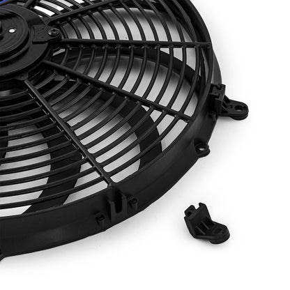 Speedmaster PCE185.1013 16" Reversable 12V 'S' Blade Radiator Electric Thermo Fan