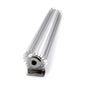 Speedmaster PCE186.1004 15" Silver Anodized Single Pass Transmission Oil Cooler With Fittings