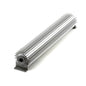 Speedmaster PCE186.1007 18" Silver Anodized Single Pass Transmission Oil Cooler With Fittings